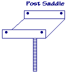 Drawing of a post saddle.