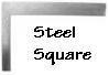 Photo of a steel square or rafter square or framing square.