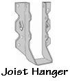 Photo of a joist hanger.
