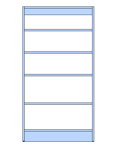 Drawing of our bookcase.