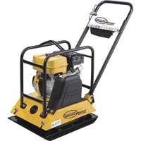 Photo of a construction plate compactor.